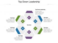 Top down leadership ppt powerpoint presentation files cpb