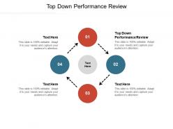 Top down performance review ppt powerpoint presentation slides example topics cpb