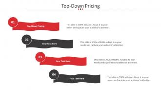 Top Down Pricing Ppt Powerpoint Presentation Layouts Mockup Cpb