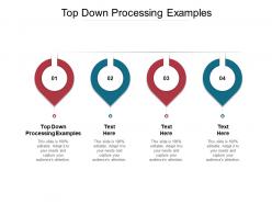 Top down processing examples ppt powerpoint presentation infographic template maker cpb