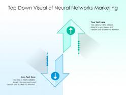 Top down visual of neural networks marketing infographic template