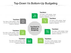 Top down vs bottom up budgeting ppt powerpoint presentation show example file cpb