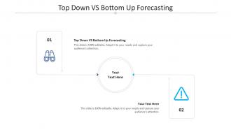 Top down vs bottom up forecasting ppt powerpoint presentation infographics brochure cpb