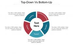 Top down vs bottom up ppt powerpoint presentation gallery graphics template cpb