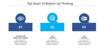 Top down vs bottom up thinking ppt powerpoint presentation pictures smartart cpb