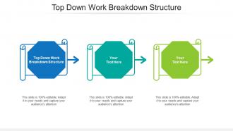 Top down work breakdown structure ppt powerpoint presentation portfolio show cpb