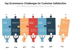 Top ecommerce challenges for customer satisfaction