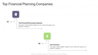 Top Financial Planning Companies In Powerpoint And Google Slides Cpb