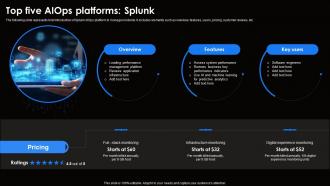 Top Five AIOps Platforms Splunk Ai For Effective It Operations Management AI SS V
