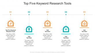 Top Five Keyword Research Tools In Powerpoint And Google Slides Cpb
