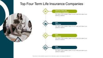 Top Four Term Life Insurance Companies In Powerpoint And Google Slides Cpb