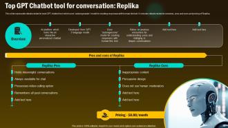 Top GPT Chatbot Tool For Conversation Replika Revolutionizing Future With GPT ChatGPT SS V
