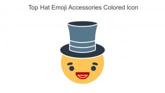 Top Hat Emoji Accessories Colored Icon In Powerpoint Pptx Png And Editable Eps Format