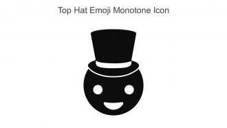 Top Hat Emoji Monotone Icon In Powerpoint Pptx Png And Editable Eps Format
