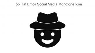Top Hat Emoji Social Media Monotone Icon In Powerpoint Pptx Png And Editable Eps Format