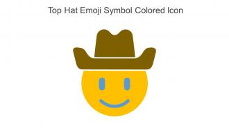 Top Hat Emoji Symbol Colored Icon In Powerpoint Pptx Png And Editable Eps Format