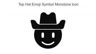 Top Hat Emoji Symbol Monotone Icon In Powerpoint Pptx Png And Editable Eps Format