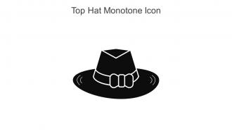 Top Hat Monotone Icon In Powerpoint Pptx Png And Editable Eps Format