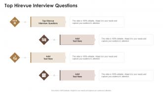 Top Hirevue Interview Questions In Powerpoint And Google Slides Cpb