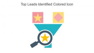 Top Leads Identified Colored Icon In Powerpoint Pptx Png And Editable Eps Format