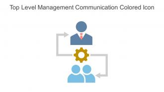 Top Level Management Communication Colored Icon In Powerpoint Pptx Png And Editable Eps Format