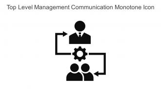 Top Level Management Communication Monotone Icon In Powerpoint Pptx Png And Editable Eps Format