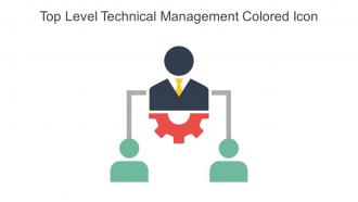 Top Level Technical Management Colored Icon In Powerpoint Pptx Png And Editable Eps Format