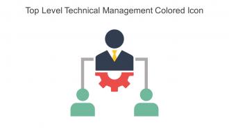 Top Level Technical Management Colored Icon In Powerpoint Pptx Png And Editable Eps Format