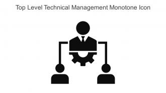 Top Level Technical Management Monotone Icon In Powerpoint Pptx Png And Editable Eps Format