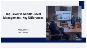 Top Level Vs Middle Level Management Key Differences PPT Demonstration AT