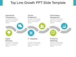 Top line growth ppt slide template