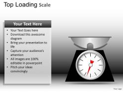 Top loading scale powerpoint presentation slides db