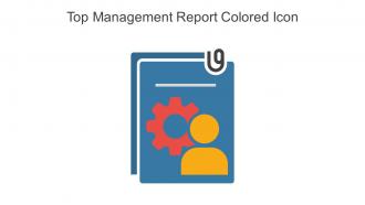 Top Management Report Colored Icon In Powerpoint Pptx Png And Editable Eps Format