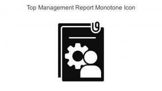Top Management Report Monotone Icon In Powerpoint Pptx Png And Editable Eps Format