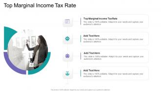 Top Marginal Income Tax Rate In Powerpoint And Google Slides Cpb