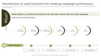 Top Marketing Analytics Trends Introduction To Email Analytics For Tracking Campaign Performance