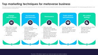 Top Marketing Techniques For Metaverse Business
