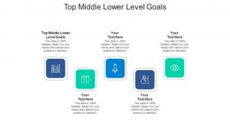 Top middle lower level goals ppt powerpoint presentation gallery ideas cpb
