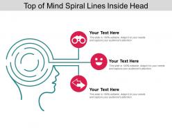 Top Of Mind Spiral Lines Inside Head