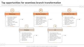 Top Opportunities For Seamless Branch Transformation