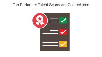 Top Performer Talent Scorecard Colored Icon In Powerpoint Pptx Png And Editable Eps Format