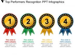Top performers recognition ppt infographics