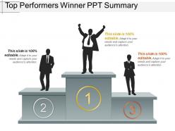 Top performers winner ppt summary
