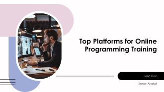 Top Platforms For Online Programming Training PPT Slides AT