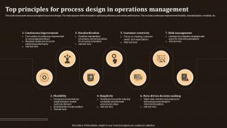 Top Principles For Process Design In Operations Management