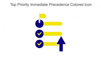Top Priority Immediate Precedence Colored Icon In Powerpoint Pptx Png And Editable Eps Format