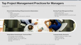 Top Project Management Practices For Managers