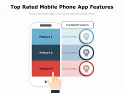 Top rated mobile phone app features