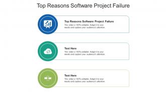 Top reasons software project failure ppt powerpoint presentation outline good cpb