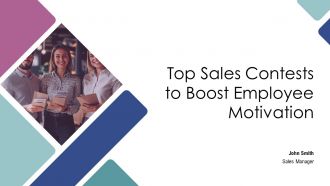 Top Sales Contests To Boost Employee Motivation PPT Presentation AT